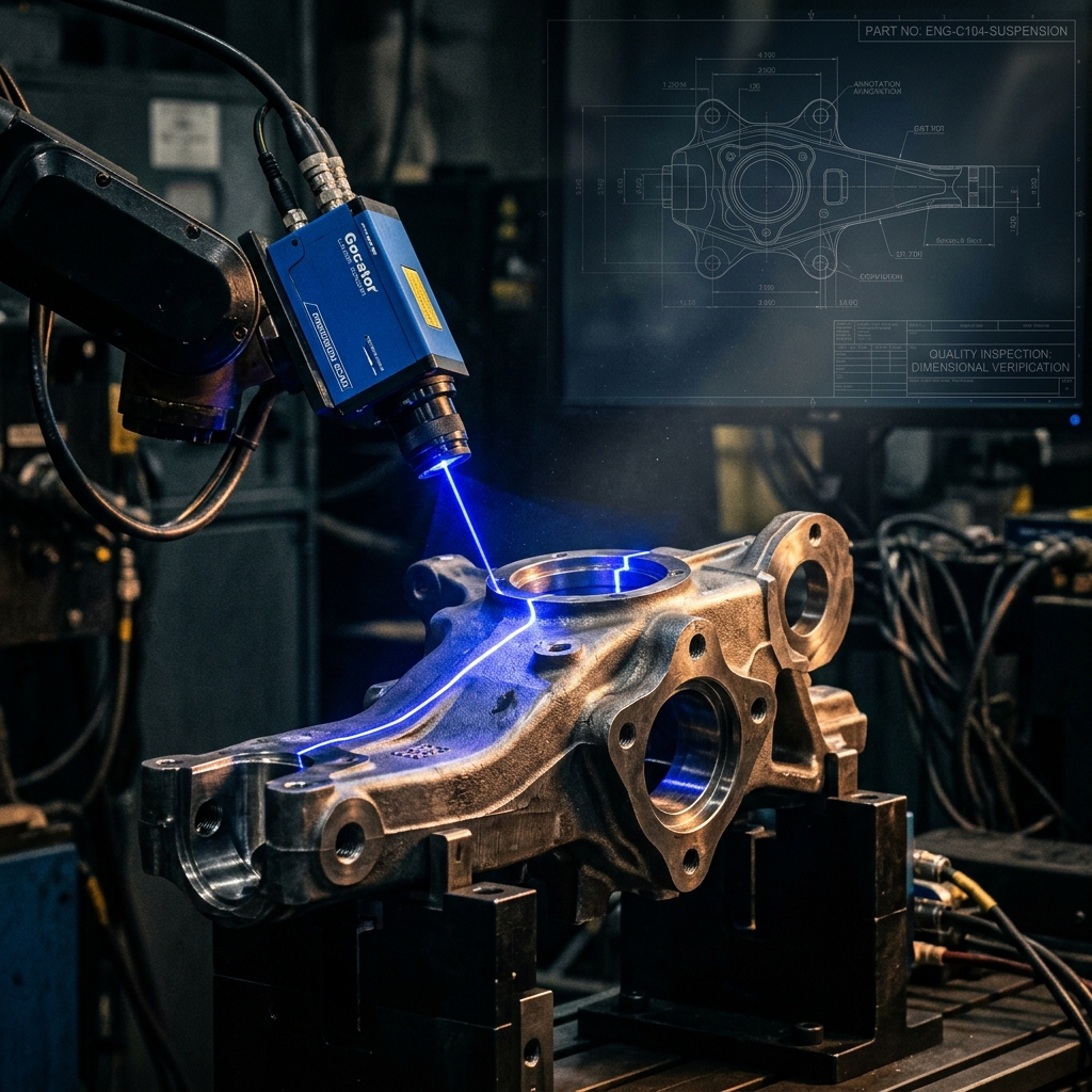 Inspección de precisión láser CNC